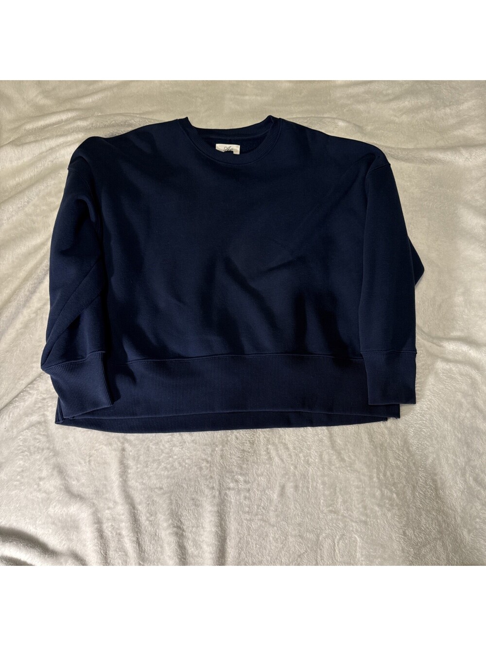 American Eagle AE Crew Neck Blue Pullover Sweatshirt Women(0038)